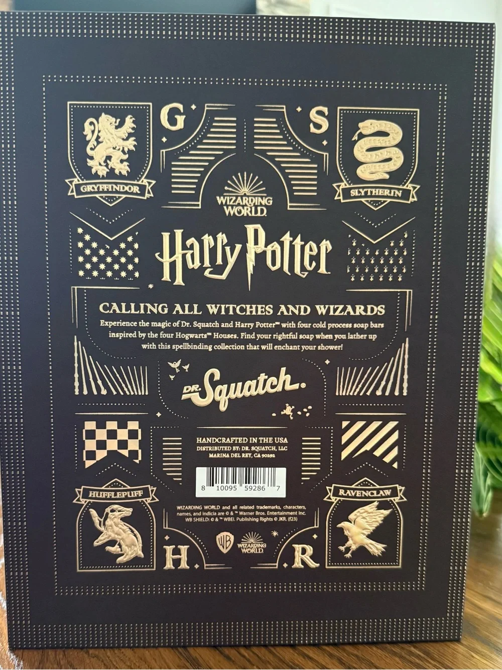 Harry Potter Dr. Squatch Soap Set Book Wizarding World 🧼